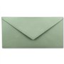 FarbenFroh - Lot de 100 enveloppes à lettre - Eucalyptus (vert) - DIN long - 110 x 220 mm (11 x 22 cm) - Fermeture humide sans f