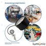 Lumonic I Manomètre 0-16bar I 1/8 Douanes I Classe 2,5 I Raccord en bas I Diamètre 40mm I Manomètre I pour l'air comprimé et l'e