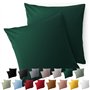 Blumtal Taie Oreiller 65x65 Lot de 2 - Housse de Coussin Microfibre - Taies d'oreillers avec Fermeture enveloppe