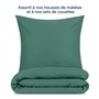 Blumtal Taie Oreiller 65x65 Lot de 2 - Housse de Coussin Microfibre - Taies d'oreillers avec Fermeture enveloppe, certifiée Oeko