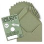 UmWelt by Gustav Neuser Lot de 50 enveloppes vintage en vert foncé (vert) - DIN B6 - 125 x 178 mm