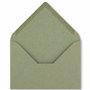 UmWelt by Gustav Neuser Lot de 50 enveloppes vintage en vert foncé (vert) - DIN B6 - 125 x 178 mm, papier kraft recyclé - 120 g/