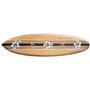Seestern Sportswear 1865 Planche de Surf décorative en Bois 100 cm de Long Motif aérographe Surf Surf