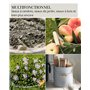 LIVLIG Seau en zinc avec couvercle - 12 l - Seau à cendres avec couvercle - Accessoire de cheminée - En tôle - Vert