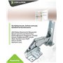 DEKAROX Kit charnière de porte pour Bosch Siemens 481147 00481147 pour Electrolux AEG 4071314258 pour Küppersbusch 430332 pour M