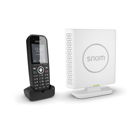 Snom M430 Ensemble TéLéPhone Fixe sans Fil TéLéPhone Snom - Base M400 Et Combiné M30 - Jusqu'à 20 Combinés Et 10 Appels S