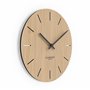 Cander Berlin MNU 2730 E Horloge murale en bois 28 cm silencieuse moderne placage chêne vintage sans bruit de tic-tac pour salon