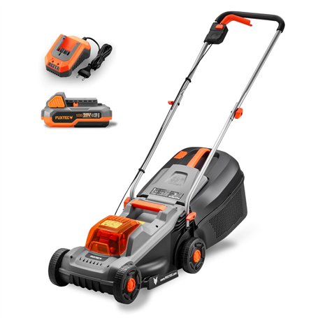 Fuxtec Tondeuse à Gazon sans Fil 20 V FX-E1RM20-ECO-SET