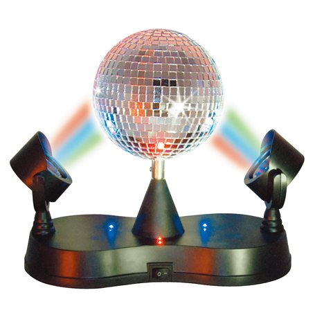 Set de boules à facettes avec spots et moteur