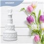 EinsSein 48x Bulles de Savon Mariage gâteau Box Blanc Bulle pour Flacon Deco Coeur champêtre Enfant Anniversaire Cadeau invites