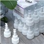 EinsSein 48x Bulles de Savon Mariage gâteau Box Blanc Bulle pour Flacon Deco Coeur champêtre Enfant Anniversaire Cadeau invites