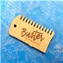 Buster Surfboards Sticky Bumps Kit de cire pour planche de surf avec manche en bambou et peigne de surf antidérapant Température