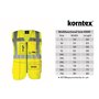 Korntex Unisexe KXMFGXL Gilet de Sécurité Multifonction avec Poches Jaune, XL EU