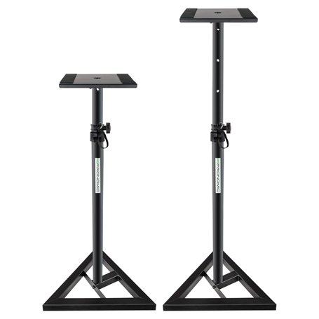 Pronomic SLS-10 2x Trépied pour Studio Monitor - Hauteur réglable de 80 cm à 130 cm
