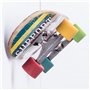 4boarder SKATLE 2.0 Support Mural pour Planche à roulettes, Longboard, Pennyboard, Vertical, Horizontal, Transparent