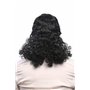 WIG ME UP - 60893-P103 Perruque Femmes Hommes Carnaval bouclés Noir mulet Prolo Plouc Chanteur Star