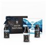Satin Naturel Coffret Cadeau Homme - Nettoyant Visage Homme + Creme Hydratante Visage Homme + Crème Contour des Yeux Anti Cerne