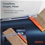 Presch Fausse Équerre incl. règle supplémentaire - 190mm & 270mm - Transfert d'angle précis - Règle avec fonction de trusquin fr