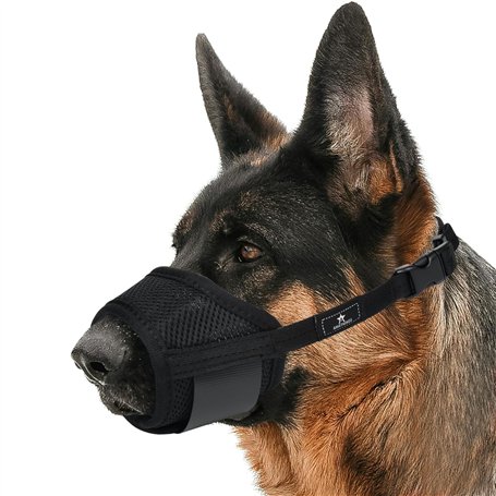 AMATHINGS Muselière en nylon pour chien - Taille M - Empêche les morsures
