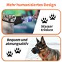 AMATHINGS Muselière en nylon pour chien - Taille M - Empêche les morsures, la mastication et les aboiements - Permet de haleter