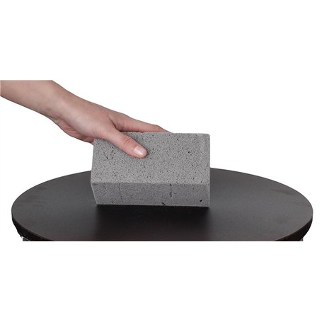 foodis Pierre Abrasive Crepiere pour l'entretien et le nettoyage des Plaques a Crepes - Pierre de Nettoyage pour Crepiere 150x75