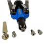 Haskyy Riveteuse Pince à rivets aveugles et rivets Pop Pince à levier 3,2–6,4 mm avec 150 rivets en aluminium dans une mallette