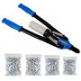 Haskyy Riveteuse Pince à rivets aveugles et rivets Pop Pince à levier 3,2–6,4 mm avec 150 rivets en aluminium dans une mallette