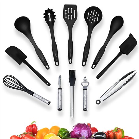 KRONENKRAFT Set d'accessoires de cuisine de 12 pièces