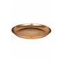 Plateau de Service Marocain en Métal cuivre Mia 40cm Rond | Petit Plateau décoratif de Table de Thé Design Oriental | Plat pour