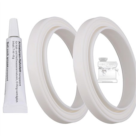 Lot de 2 joints toriques pour porte-filtre de machine à café compatible avec le groupe de percolation Sage Gastroback & Breville