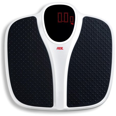 ADE Pèse-personne numérique | Jusqu'à 200 kg | Surface de pesée extra large et antidérapante | Pèse-personne pour personnes âgée