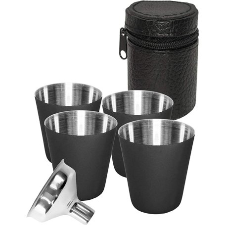 Outdoor Saxx Lot de 4 verres à liqueur en acier inoxydable