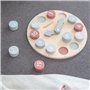 Kindsgut Jeu d’éveil Horloge d'apprentissage, Jouet en Bois pour Les Enfants, Unisexe, Chiffres de 1 à 12 et de 13 à 24, Apprent
