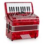 Classic Cantabile Accordéon 48 basses "Secondo V" rouge