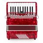 Classic Cantabile Accordéon 48 basses "Secondo V" rouge