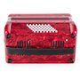 Classic Cantabile Accordéon 48 basses "Secondo V" rouge