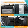 DAISTERN Housse Siège Auto pour Chien, Protection Couverture Siège Arrière Voiture avec 8 Couches de Tissu et Design à Plusieurs