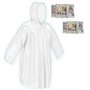 skapandi Lot de 8 ponchos de pluie jetables avec capuche | Cape de pluie | Veste de pluie | Vêtements de pluie | Transparent et 