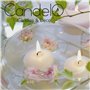 V Candelo ensemble de 12 bougies flottantes sans parfum - Bougies chauffe-plat flottantes blanches - Bougies décoration flottant