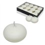 V Candelo ensemble de 12 bougies flottantes sans parfum - Bougies chauffe-plat flottantes blanches - Bougies décoration flottant