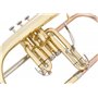 Classic Cantabile FL-26L bugle trompette - Accordé en si bémol, coulisse à détente, 3 clés à eau - Embouchure et trompettes inst