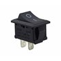 KCD1 Interrupteur à bascule 250 V 6 A 125 V 10 A CA Noir rectangulaire 19 x 13 mm 2 broches marche/arrêt