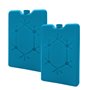 Lot de 2 blocs réfrigérants bleus – 16 x 11 cm – Éléments de refroidissement au design plat – Pack de refroidissement étroit pou