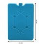 Lot de 2 blocs réfrigérants bleus – 16 x 11 cm – Éléments de refroidissement au design plat – Pack de refroidissement étroit pou