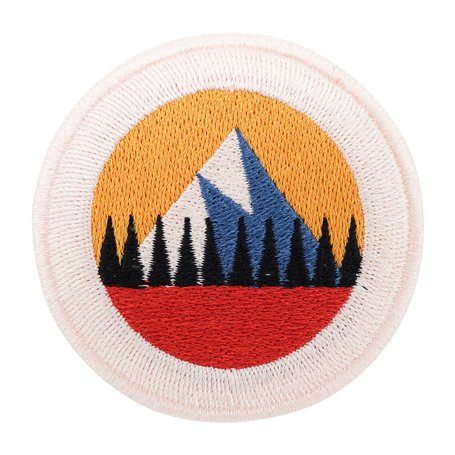 Finally Home Patch écusson avec attache à scratch – Petite montagne | Patchs d'extérieur
