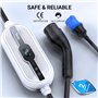 Tera Smart EV Chargeur Type 2 Wallbox: Borne de Recharge Véhicule Electrique 7,6kw Monophasé 32A 24A 20A 16A 240V APP WiFi 7M Câ
