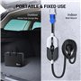 Tera Smart EV Chargeur Type 2 Wallbox: Borne de Recharge Véhicule Electrique 7,6kw Monophasé 32A 24A 20A 16A 240V APP WiFi 7M Câ