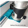 Adaptateur de rail de guidage professionnel pour Makita DRT50 / RT0700C / RT0702C / RT0700 / 3709/3711 pour Makita/Bosch/Festool