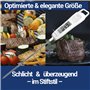 1 thermomètre de cuisine (numérique) - Rapide - Pour aliments et boissons (de -50 °C à +300 °C) - BMUT KT-2 - Thermomètre de cui