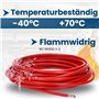 Kalitec Câble de câblage H05V-K 0,5 mm² rouge - 10 m - 0,5 mm² - Câble de câblage - Flexible - En PVC - Fil de commutation